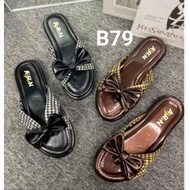 THIN WOMEN'S FLIP-FLIP SANDALS WITH RIBBON KOKOP B79