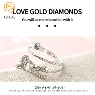 Cincin Perhiasan Cincin Titanium Cincin Emas Wanita Gaya Korea Berlian