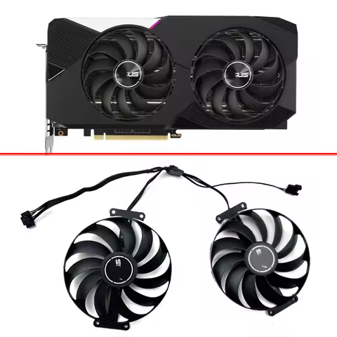 NEW Cooling 95MM FDC10U12S9-C 7PIN RTX3070TI 3060TI GPU FAN For ASUS Dual GeForce RTX 3060 3070 V2 O