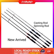 DIAMOND (1pcs) Fishing Rod Casting /Sipnning 6-7kaki Pancing Rod Tahan Lasak/碳素路亚竿 M调枪柄直柄鱼竿轻硬抛竿