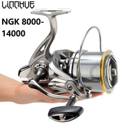 LINNHUE Big Spinning Fishing Reel 8000-14000 9000 10000 12000 Max Drag 20KG Sea Reel  Free Line   Fish