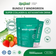 Realfood Wndrgreens Super 10000mg Collagen Bird’s Nest Drink I Minuman Collagen dengan Astaxanthin G