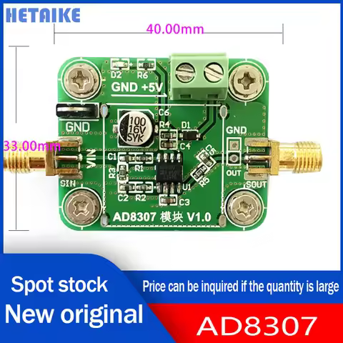 New and original Power Meter AD8307 RF Power Meter Logarithmic Testing Detector 0.1 TO 600M -75~+15d