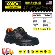 COLEX Genuine Leather (Upper) Safety Shoes. Eco Wear Safety Shoes / Kasut Kerja Besi / COLEX ZZ200 S