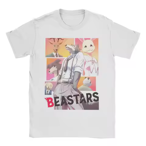 Retro Beastars Family T Shirt For Men Women 100%Cotton Short Sleeve Fantasy Manga Crewneck Summer Cl