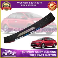 ✟ ◭ ✌ Premium Toyota Vios Gen 3 2014 - 2018 Rear Bumper Cover - Rear Bumper Guard Cover Rear Stepsi
