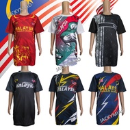 KIDS BOY GIRLS JERSEY MALAYSIA T-SHIRT MALAYSIA SHORT SLEEVES (BAJU JERSI BUDAK MALAYSIA LENGAN PEND
