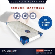 Color Life 6 Inches Reborn Mattress With Quilting/Single Size Available/Affordable Mattress/High Den