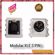 3-pin XLR Modular/Electrical Outlet Socket