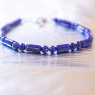 青金石- 十二月 誕生石 925 SILVER青金石4mm- 手鐲