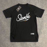 T-Shirts SLAMBLE运动T恤男篮球短宽松袖速干透气排汗训练美式半袖投篮服 4.14/ttt柚子5.29