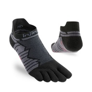 Injinji Ultra Run Midweight No-Show Coolmax Toe Socks - Onyx