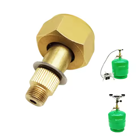 Outdoor Camping Gas Stove Converter Aluminum Alloy LPG Tank To Stove Connector Practical Camping Sto