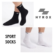 HYROX Inspired Unisex Sport Socks Athletic Crew Socks Gym Running Training Fitness Workout Cross Tra