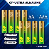 Bateri GP Ultra Alkaline AA & AAA | GP Ultra Alkaline Battery [2Pcs] - Long Lasting & Leak Resistant