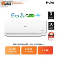 Haier R32 Smart Inverter Series HSU-13VQC22 Air Conditioner 1.5 HP UVC Sterilization 4 Star Rating Penghawa Dingin