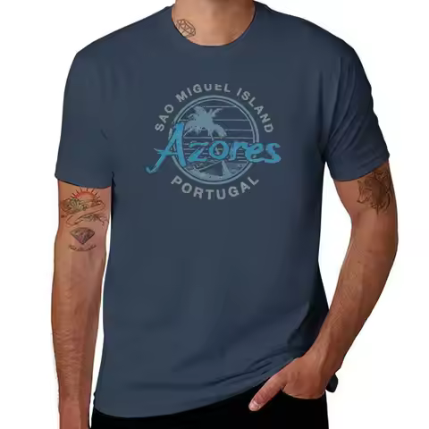 Miguel Island Portugal Retro Azores Sao T-Shirt Festival Short Sleeve T-Shirt