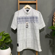 Kemko kemeja koko lengan pendek erkape cotton print premium