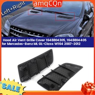 1 Pair Hood Air Vent Grille Cover Black ABS Plastic Automotive Supplies for - ML -Class W164 2007-20