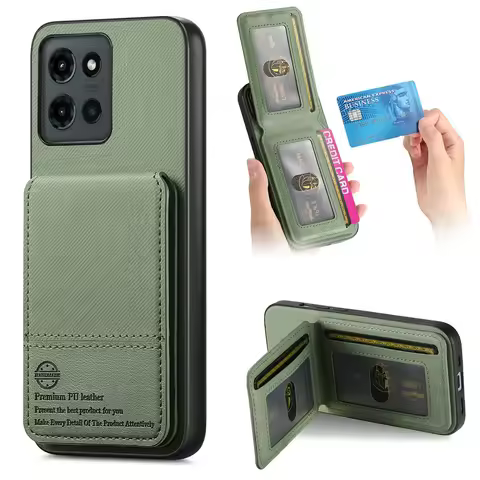 Luxury Case RFID Card Capa for Motorola Edge 60 Pro 60 Fusion Back Cover Wallet Armor Motorola Moto 