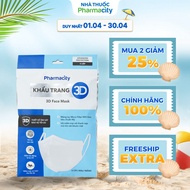 Pharmacy 3D mask (Pack of 5) white - 5 layers