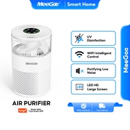 MeeGoo Smart Air Purifier UVC Plasma Sterilization WiFi App Control Atmosphere Light Digital Display