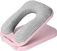 Kelendle Desk Nap Sleeping Face Pillow Foldable Portable Memory Foam Travel Pillow for 6-16 Years Old Kids Student for Ergonomic Head Support for Office School Library Airplanes (Pink)