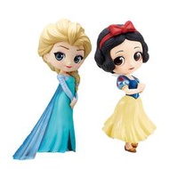 萬代qposket迪士尼公主冰雪奇緣艾莎安娜擺件女孩玩具禮物服