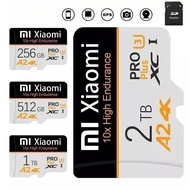 Xiaomi High Speed Micro SD Card 2TB 1TB  C10, V60, A2 for Smart phones cameras MP4 game