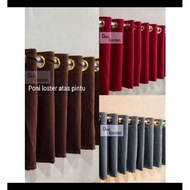 Smokring Fringe Door Curtain Fringe Plain Curtain Fringe 100 & 200 cm Wide Height 35cm, 45cm 50cm & 