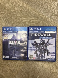 VR遊戲 PS4 Biohazard 7 + Firewall Zero Hour 遊戲
