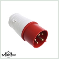 SOURCE 32 Amp 5pin Industrial Plug 240-415V Weatherproof IP44 3P+N+E 32A