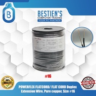 POWERFLEX FLATCORD/ FLAT CORD Duplex Extension Wire, Pure copper, Size #16
