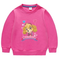 Baby Girl Sweater Cartoon Paw Patrol Skye Print Cotton Kids Girls Sweaters Children Clothes