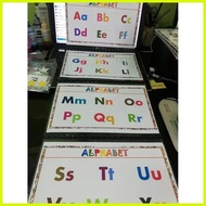 ♞ABAKADA | ENGLISH ALPHABET|  MODERN FILIPINO ALPHABET | WALL CHART | 4 PCS |