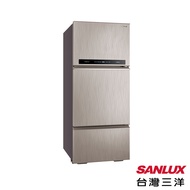 台灣三洋 SANLUX 一級能效 475L三門直流變頻冰箱-閃耀銀 SR-C475CV1A_Q