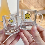 Polymy ins Wind Glass Shochu Glass Mini Wine Glass Fruit Wine Glass Household Glass Smiley Glass NEY