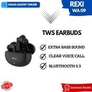 Headset Bluetooth Superbass TWS Earbuds Rexi WA09 