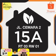 Wholesale Custom 30x30 Embossed Acrylic House Numbers | Nice Elegant Acrylic Number Plates