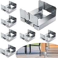 6"x6" Post Base for Concrete Heavy Duty Galvanized Post Anchor Base Post Bracket Kit with 1" Standof