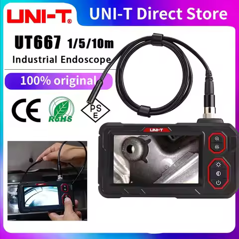 UNI-T UT667 Industrial Endoscope 4.3 Inch IPS LCD Screen Professional Industrial Endoscope Camera In