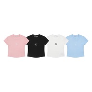 CK Jeans Short Sleeve T-shirt - Women's Summer Fashion with Micro Elastic Fabric