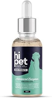 HiPet Liquid Probiotic for Dogs and Cats, Dog Probiotics and Digestive Enzymes, 13 Billion CFU/ML, L