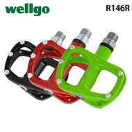 Wellgo R146R Aluminum alloy Body Cr-Mo Spindle 9/16" Sealed Bearing for Road Bike MTB Bicycle Pedal 