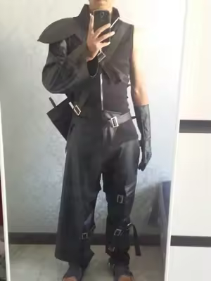 Final Fantasy VII Cloud final fantasy 7 cloud strife cosplay High Quality costume set with bag for H