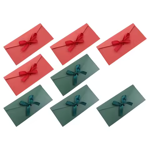 8Pcs Vintage Bowknot Envelopes Thickened Paper Stationery for Greeting Cards Invitation Letters Than
