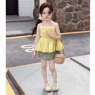 Baby girl clothes set - stylish and luxurious 2-piece set with jean skirt for baby