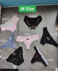 歐系出口丁字褲 網紗 喱士 蕾絲花邊Lace Mesh Thong underwear T back包平郵
