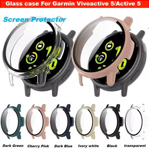 Tempered Glass Case For Garmin Vivoactive 5 Smart Watch case Screen Protector For Garmin vivoactive5