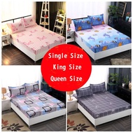 Queen Size /King Size /Single Size Fitted Bedsheet / Mattress Cover Bedding Sheet Bed Cover